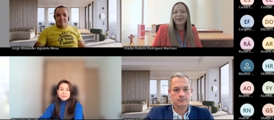 Foto de de la transmisión de la capacitación