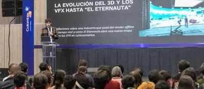 Foto de speaker de Netflix en Col40 Bogotá