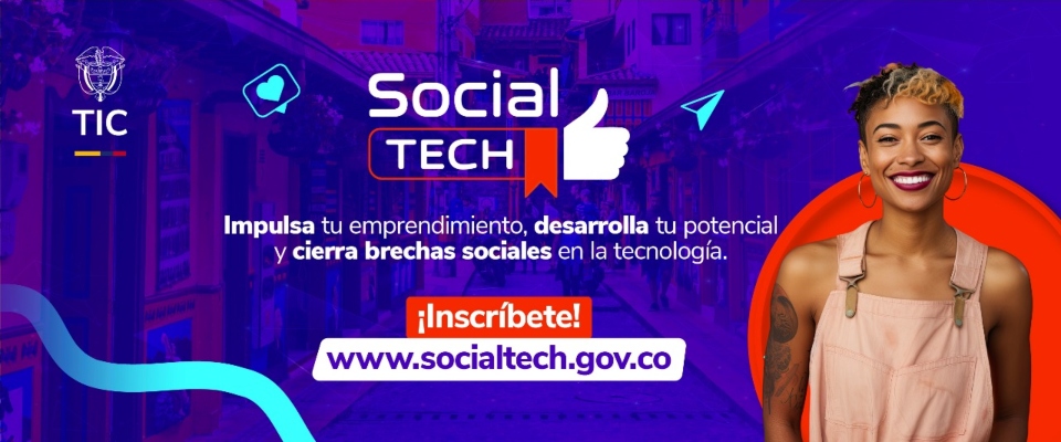 Imagen diseñada sobre socialTECH e invitando a participar Imagen diseñada sobre socialTECH e invitando a participar