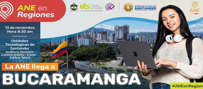 Imagen diseñada invitando el encuentro departamental ANE en Regiones Bucaramanga