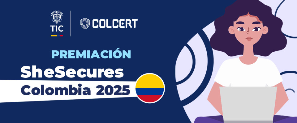 Imagen diseñada referente a la premiación SheSecures