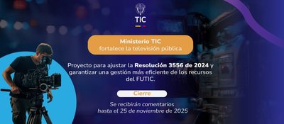 Imagen diseñada con texto que hace referecnia al proyecto de modificacion de Resolución 3556 de 2024