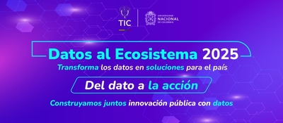 Imagen diseñada sobre el concurso Datos al Ecosistema 2025
