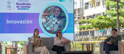 Foto de la ministra y viceministros en la Rendición de Cuentas 2025