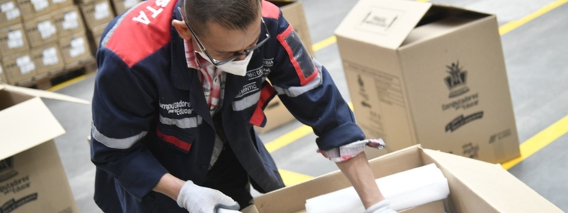 Foto de la sede del operario postal