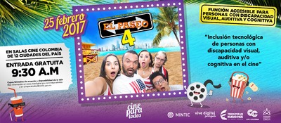 Inicia el ciclo de Cine para Todos el 25 de febrero en la salas de Cine Colombia