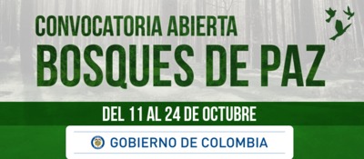 Convocatoria Bosques de paz