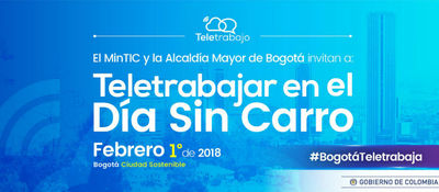 ¡A teletrabajar en el Día sin carro!