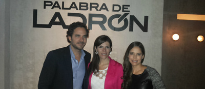Viceministra TIC - María Carolina Hoyos con protagonistas de 'Palabra de Ladrón