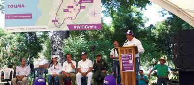 Habitantes del Tolima ya cuentan con 34 Zonas WiFi Gratis para la gente
