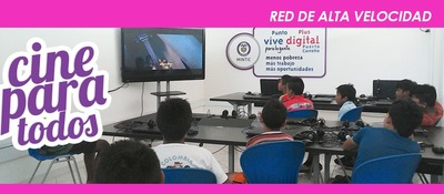 Cine Para Todos llega a los Puntos Vive Digital de las zonas más apartadas del país