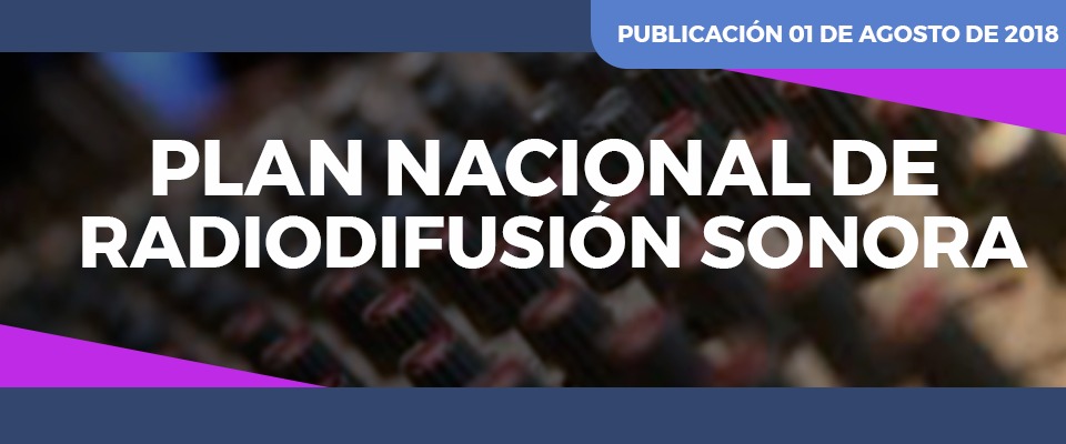 Plan Técnico de Radiodifusión Sonora