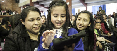 Entrega de tabletas en Boyacá