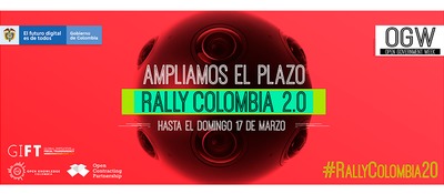 17 de marzo vence el plazo para inscribirse en la segunda maratón de datos abiertos, Rally Colombia 2.0