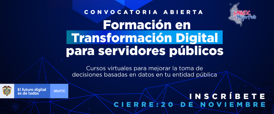 Extendida fecha de convocatoria para la formación en transformación digital de 13 mil funcionarios públicos Extendida fecha de convocatoria para la formación en transformación digital de 13 mil funcionarios públicos