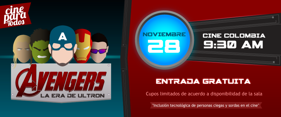 Cine para Todos con la función Avengers