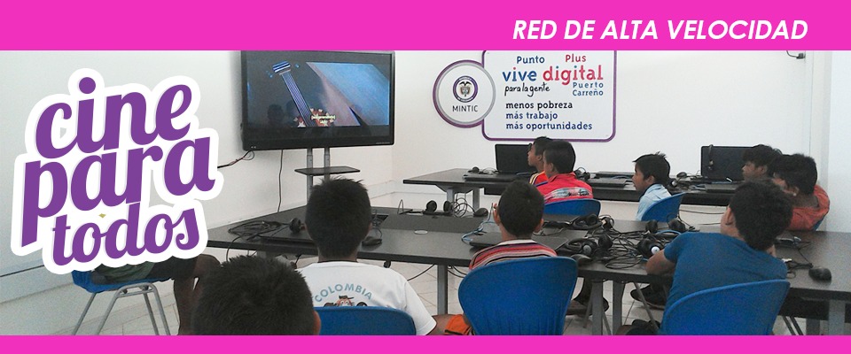 Cine Para Todos llega a los Puntos Vive Digital de las zonas más apartadas del país