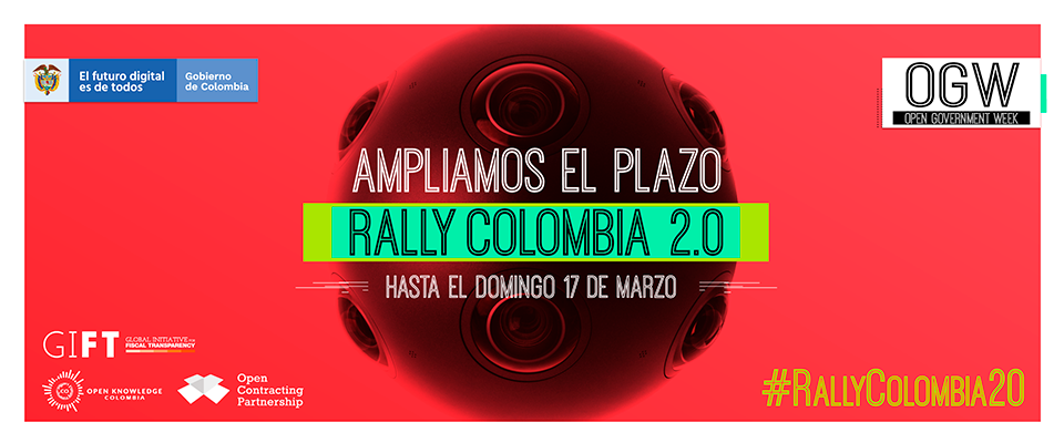 17 de marzo vence el plazo para inscribirse en la segunda maratón de datos abiertos, Rally Colombia 2.0 17 de marzo vence el plazo para inscribirse en la segunda maratón de datos abiertos, Rally Colombia 2.0